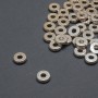 Bead Insert Findings - inner, diameter 2.5 mm +/-; diameter 7.5 x 2 mm +/-; silver-tone metal, packaging 20 g, 40 pcs (+/-)