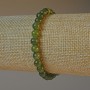 Jadeite Bracelet with Natural Stone, Smooth Beads, Diameter 6.5 mm, Length 18 cm (Stretch)