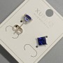 Xuping Stud Earrings with Blue Crystal