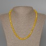 Citrine Necklace, Smooth Bead, 6.5 mm diameter, 48 cm length