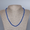 Apatite Necklace (synthetic) Faceted Rondelle Beads, 4x2.5 mm, 48 cm long ±