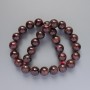 Garnet Beads, Natural Stone, Smooth Round Beads, Diameter 13-13.5 mm, Length 39 cm, on Thread
