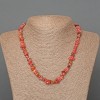 Rhodonite Necklace with Natural Chip Beads, 7x3 mm, length 46 cm ±