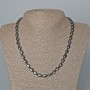 Rectangular Hematite Necklace, 7×8×5 mm, 50 cm length