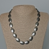 Oval Hematite Necklace, diameter 13x18 mm, length 47 cm