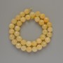 Citrine Beads, Natural Gemstone, Faceted Round Beads, 10 mm Diameter, 38 cm Length on Thread