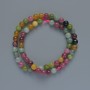 Tourmaline Beads, Natural Stone, Smooth Round Beads, Diameter 6.5 mm, Length 38 cm on Thread