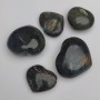 PRICE (per 100 g) Labradorite Heart Souvenir Stone, Assorted Sizes 34x30 mm, 54x47 cm+