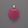 Heart Pendant with Tourmaline, diameter 20×20×6 mm, length 28 mm