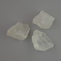 Pendant Mountain Crystal, natural unpolished stone, diameter from 24x19 to 32x24 mm, +/- assorted