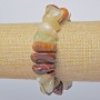 Faceted natural onyx bracelet, diameter 15×9 mm ±, length 18 cm ± (stretch)