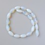 Moonstone Beads (Synthetic) Oval, 10x20 mm diameter, length 40 cm on monofilament