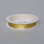 Lemon-colored jewelry wire, 0.3 mm diameter, 18 m spool