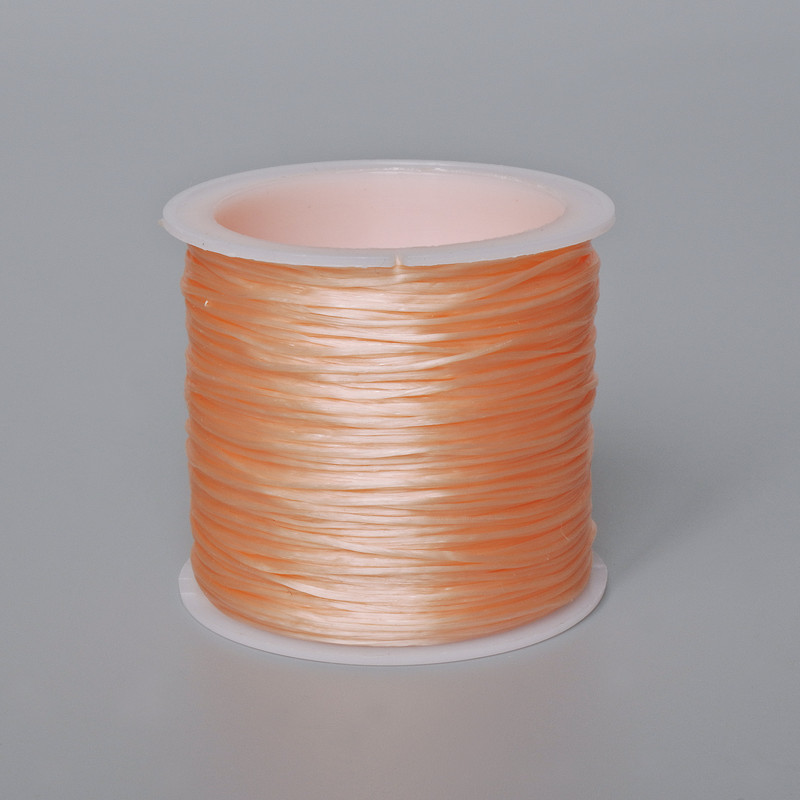 Beige craft elastic, bobbin, length 30m+