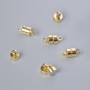 Magnetic clasp, gold-tone metal, diameter 11.5×6 mm, 1 piece