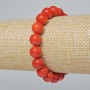 Red Jasper Bracelet (artificial) – Smooth beads, 10 mm diameter, 18 cm length (stretch)