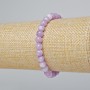 Kunzite Bracelet (Synthetic) Smooth Beads, 6mm Diameter, 18cm Length (Stretch)