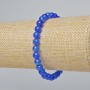 Apatite Bracelet (Synthetic) Smooth Beads, 6.5 mm Diameter, 18 cm Length ± (Stretch)