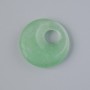 Donut Pendant (Bagel-shaped) Jade natural stone, diameter 18x5mm ±, hole diameter 5mm ±