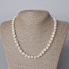 Textured River Pearl Necklace, diameter 8×7.5 mm, length 45–46 cm