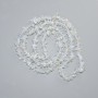 Moonstone chips beads (synthetic), diameter 6-11 x 2-4 mm, length 80 cm on beading thread