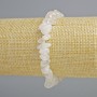 Bracelet made from Mountain Crystal natural stone chip, 8x4 mm diameter, length 18 cm +/- (stretch)