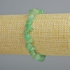 Stretch bracelet with natural jade chip beads, 8x4 mm diameter, 18 cm length