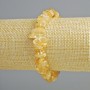 Citrine bracelet with natural citrine chip beads, diameter 11.5×4 mm, length 18 cm +/- (stretch)