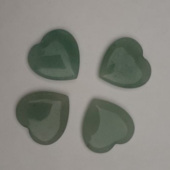Jade Heart-Shaped Souvenir Stone 25x25x6.5 mm