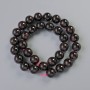 Garnet beads, natural stone, smooth round beads, diameter 12–12.5 mm, length 40 cm ± on thread