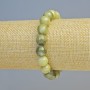 Green Opal Bracelet (Synthetic Acrylic) - Smooth Bead, 10.5 mm Diameter ± (Stretch), Length 18 cm+