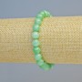 Amazonite bracelet natural stone smooth bead, 8mm diameter ± (stretch), length 18cm+