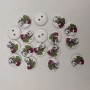 Wooden Buttons for Children Bear Cubs White 15mm ± Pack of 50