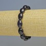 Bracelet Aventurine Night of Cairo (synthetic) oval, diameter 10×14 mm ± (stretch), length 18 cm+