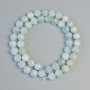 Aquamarine Beads, natural stone, faceted beads, diameter 8mm ±, length 39cm ± on thread