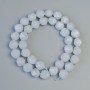 Faceted Aquamarine Beads, Natural Stone, Diameter 9×10 mm, Length approximately 37 cm on thread