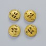 Hematite Bead, Matte Golden Color, 12×4.5 mm ± (4 pcs)