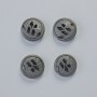 Matte Hematite Bead, matte black color, diameter 12x4.5 mm ± (4 pcs)