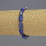 Natural Lapis Lazuli Bracelet, Faceted Beads, Diameter 8×10×5 mm, Length 18 cm, Stretch