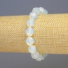 Opalite Bracelet, Synthetic Moonstone, Multifaceted, 11x11 mm diameter, 18 cm length, stretch