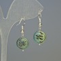 Hematite Earrings Tree Matte Chameleon, diameter 12×4.5 mm, length 3.2 cm
