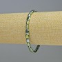 Bracelet Hematite oval, color green chameleon, diameter 7x6 mm, length 18 cm, stretch