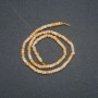 Natural agate stone thread, faceted rondelle, diameter 4×2.5 mm, length 39 cm +