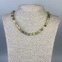 Grossular Necklace (Green Garnet) 7×7 mm Faceted Beads, 51 cm Long