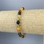 Bracelet with Assorted Faceted Beads 6 mm, length 18 cm, stretch