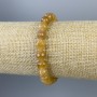 Citrine faceted bead bracelet 8 mm, length 18 cm, stretch