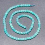 Amazonite Beads on Thread, Faceted Cubes, 4 mm Diameter, 39 cm Long