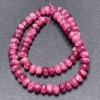 Turmaline Rondelle Beads on Thread, 8x5 mm diameter, length 38 cm+