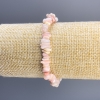 Pink Opal Chip Bracelet, 8x3 mm, 18 cm, stretch