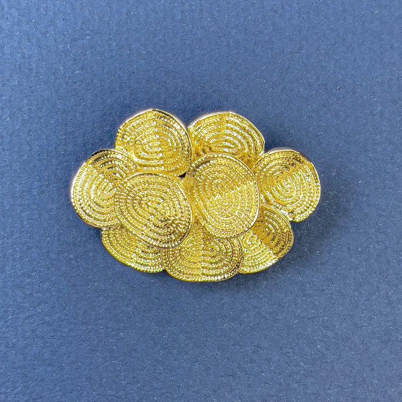Accent Brooch in Gold-Tone Metal 26x34 mm+